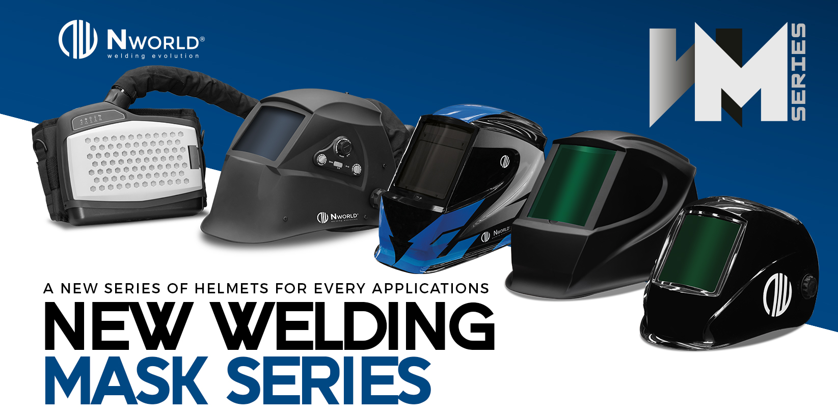 WM SERIES - The new N World Welding mask line